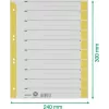 LEITZ A4 skiriamieji lapai geltoni 160 gsm 25 vnt. pakuotė 16523015