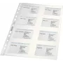 LEITZ Vizitinių kortelių pristatymo įmautė 16 kortelėms, A4, PP permatoma, 0,11 mm, šoninė anga, archyvavimui saugi (4758-30-03)