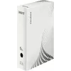 LEITZ easyboxx archyvavimo dėžė balta, 100 mm nugarėlė, 100% perdirbtas gofruotasis kartonas, dvigubi uždaromieji atvartai, 25 vnt. pakuotė (6132-00-00)