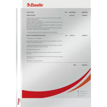 LEITZ Esselte standartinis dokumentų įmautė A4, polipropilenas, skaidri kaip krištolas, 0,06 mm, atidaroma iš viršaus, saugi dokumentams, daugiausia skylučių, sustiprintas kraštas, 100 vienetų paketas (925008)