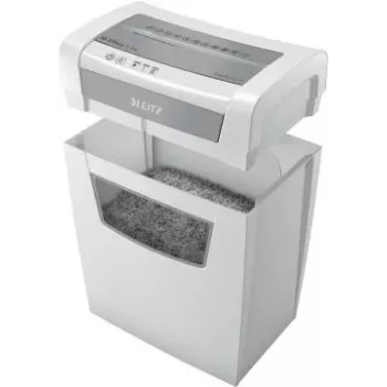 LEITZ IQ Office S skersinio pjovimo dokumentų smulkintuvas P-4, 10 lapų, baltas