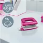 Leitz NeXXt serijos WOW metalinis mini skylių muštukas, rožinis, 2 skylių, 10 lapų, metalinė apdaila 5060-10-23