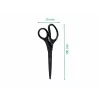 Leitz Titanium Quality žirklės 180 mm, nerūdijančio plieno ašmenys su titano danga, ergonomiškos minkštos rankenos, juodos/raudonos, skirtos popieriui ir audiniams 5419-60-95