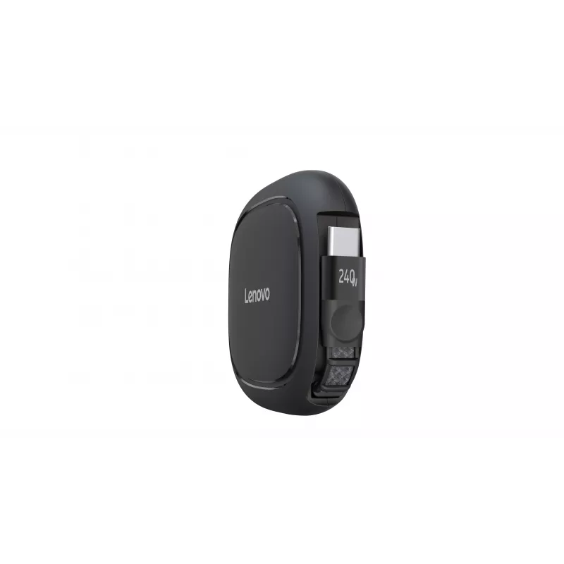 Lenovo 240W USB-C ištraukiamas kabelis (juodas, 0.8m, USB 2.0)