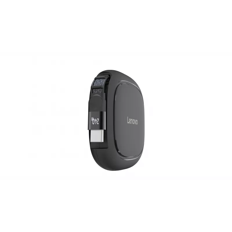 Lenovo 240W USB-C ištraukiamas kabelis (juodas, 0.8m, USB 2.0)