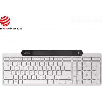 Lenovo Bluetooth klaviatūra su savaiminio įkrovimo funkcija (Cloud Grey) GY41R69590