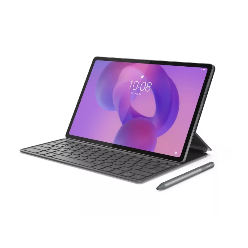 Lenovo Folio klaviatūra, skirta Idea Tab Plus - Storm Grey, QWERTY US, su jutikline pele (ZG38C07528)