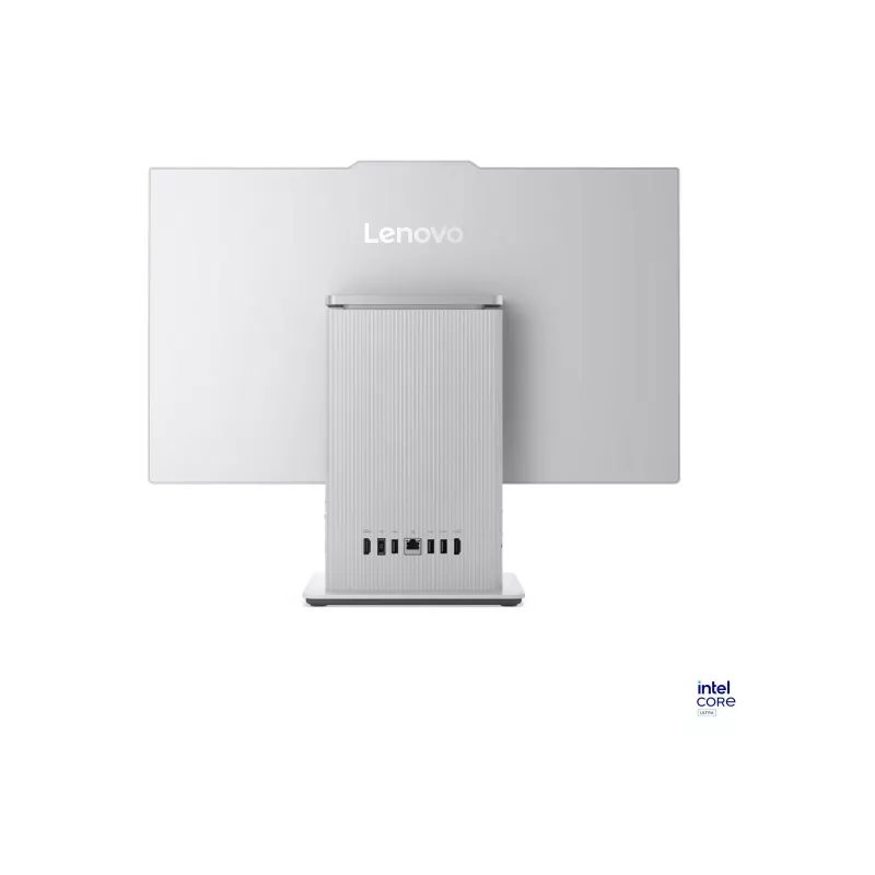 Lenovo IdeaCentre AIO 24ILL11 23.8 colio FHD All-in-One stalinis kompiuteris, Intel Core Ultra 7 256V, 16 GB RAM, 1 TB HDD + 256 GB SSD, Intel Arc Graphics 140V, Windows 11 Home, angliška klaviatūra, Cloud Grey, 2 metų garantija