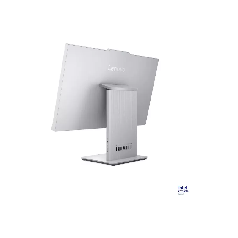 Lenovo IdeaCentre AIO 24ILL11 23.8 colio FHD All-in-One stalinis kompiuteris, Intel Core Ultra 7 256V, 16 GB RAM, 1 TB HDD + 256 GB SSD, Intel Arc Graphics 140V, Windows 11 Home, angliška klaviatūra, Cloud Grey, 2 metų garantija