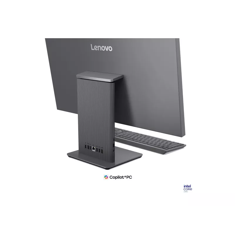 Lenovo IdeaCentre AIO 27IPH11 All-in-One stalinis kompiuteris, 27 colių QHD, Intel Core Ultra 7 355, 32GB LPDDR5X, 1TB SSD, Intel Graphics, Windows 11 Home, Luna Grey, angliška klaviatūra, 2 metų garantija
