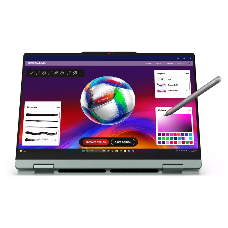 Lenovo IdeaPad 5 2-in-1 83UH003LGE - 14 colių WUXGA, AMD Ryzen AI 5 430, 16GB RAM, 512GB SSD, Windows 11 Home