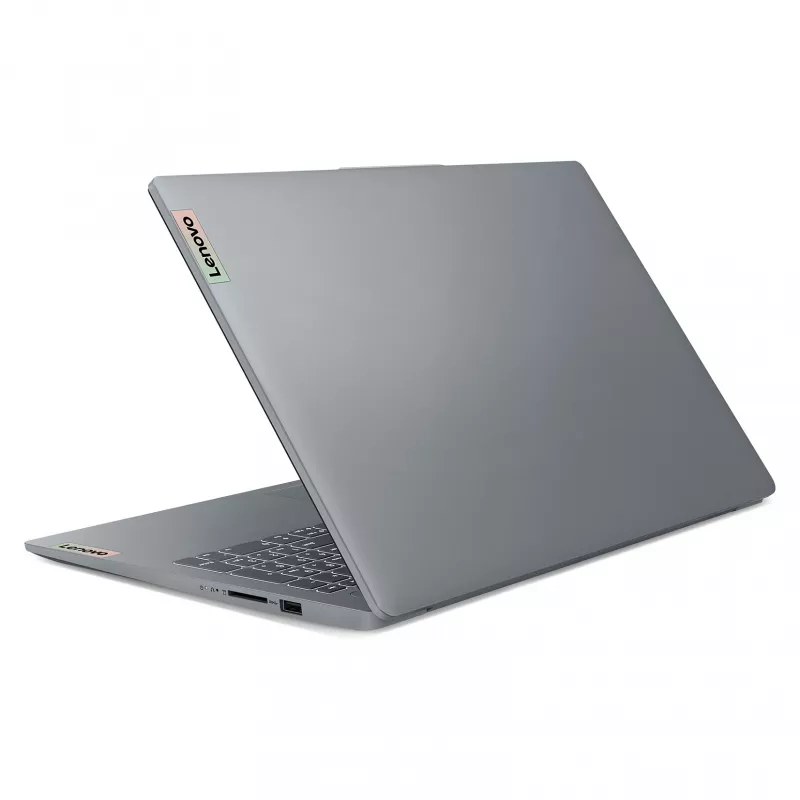 Lenovo IdeaPad Slim 3 15ABR8 nešiojamas kompiuteris, 15.6 inch FHD, AMD Ryzen 5 5625U, 8GB DDR4, 256GB SSD, Windows 11 Home, vokiška klaviatūra, Arctic Grey