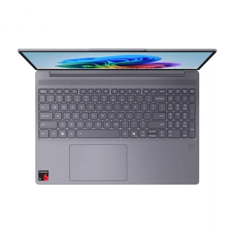 Lenovo IdeaPad Slim 3 15Q8X10 nešiojamas kompiuteris, 15,3 colio IPS WUXGA, Snapdragon X, 16GB RAM, 512GB SSD, Luna Grey, Windows 11 Home