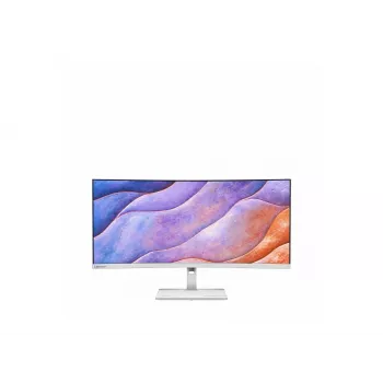 Lenovo L34W-4C 34 colių lenktas WQHD ultrawide IPS monitorius 120Hz, 150mm aukščio reguliavimas, Cloud Grey