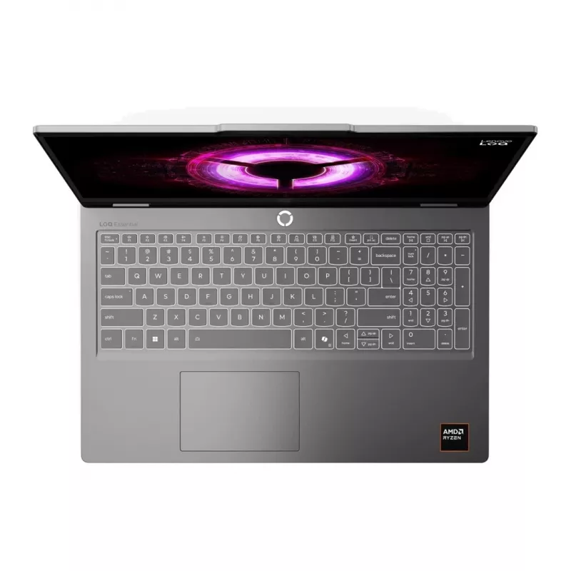 Lenovo LOQ Essential 15ARP11 15.6 inch FHD 144Hz nešiojamas žaidimų kompiuteris - AMD Ryzen 5 150, 16GB DDR5, 512GB SSD, GeForce RTX 5050 8GB, Windows 11, Luna Grey