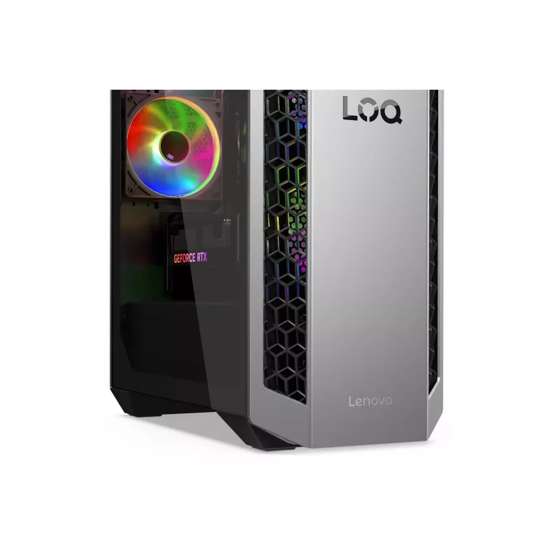 Lenovo LOQ Tower 26ADR10 žaidimų stalinis kompiuteris, AMD Ryzen 7 8745HX, 16GB DDR5, 1TB NVMe SSD, NVIDIA GeForce RTX 5050 8GB, Windows 11 Home, 2 metų garantija, Raven Black