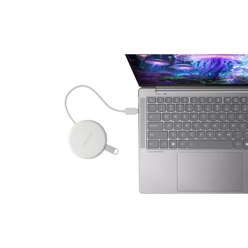 Lenovo Slim USB-C Hub GX91V16416 šakotuvas, HDMI 2.1, USB 10 Gbps, Seashell