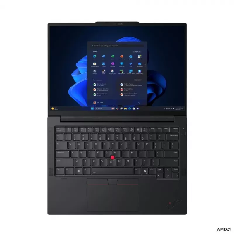 Lenovo ThinkPad E14 G8 AMD 14 colio WUXGA IPS nešiojamasis kompiuteris, AMD Ryzen AI 5 330, 16GB DDR5, 512GB SSD, Radeon 820M, Windows 11 Pro, juoda