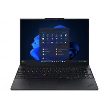 Lenovo ThinkPad E16 G4 AMD 16 colių WUXGA IPS nešiojamasis kompiuteris, AMD Ryzen AI 5 330, 16 GB DDR5, 512 GB SSD, AMD Radeon 820M Graphics, Windows 11 Pro, juoda