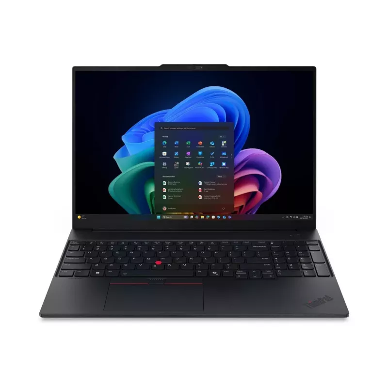 Lenovo ThinkPad E16 G4 Intel 16 colio WUXGA nešiojamasis kompiuteris, Intel Core Ultra 5 325, 16 GB DDR5, 512 GB SSD, Windows 11 Pro, juodos spalvos