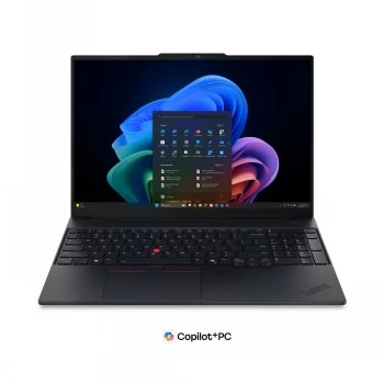 Lenovo ThinkPad E16 G4 Intel 16 colio WUXGA nešiojamasis kompiuteris, Intel Core Ultra 5 325, 16 GB DDR5, 512 GB SSD, Windows 11 Pro, juodos spalvos