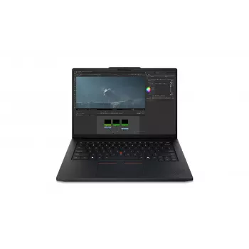 Nešiojamas kompiuteris Lenovo ThinkPad P14s Gen 7, 14,5 inch WUXGA, Intel Core Ultra 7 356H, 16GB RAM, 512GB SSD, NVIDIA RTX PRO 500 Blackwell Generation 6GB, Windows 11 Pro, Šiaurės šalių apšviesta klaviatūra, Juodas, Pirštų atspaudų skaitytuvas