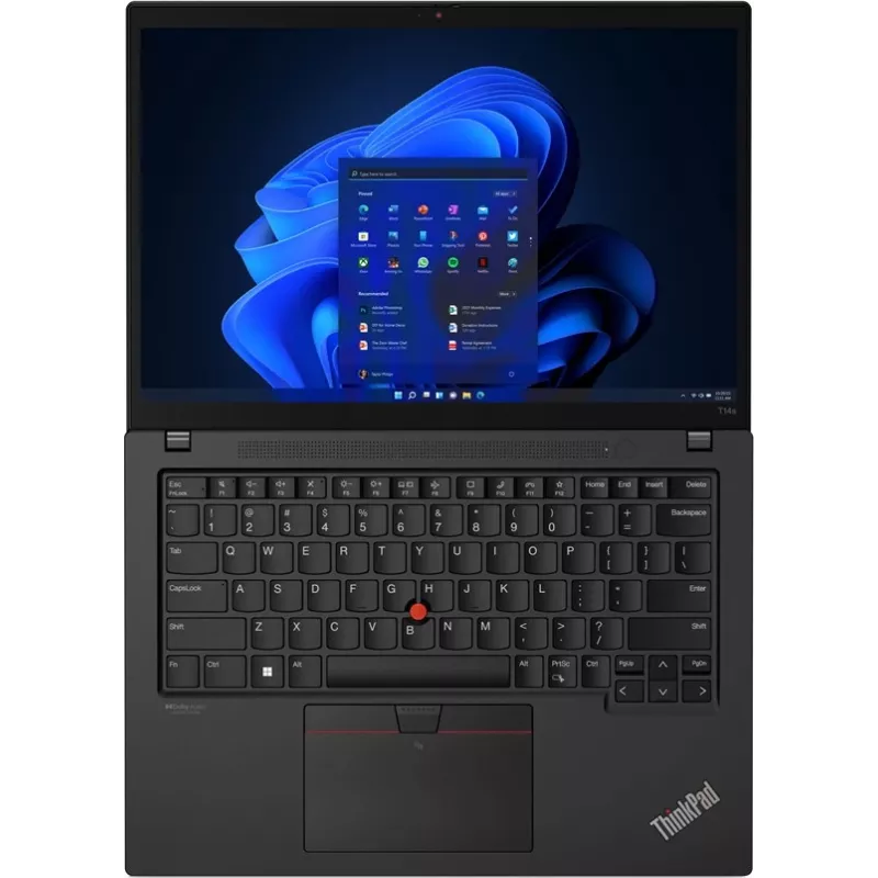 Lenovo ThinkPad T14 G3 14 inch WUXGA IPS nešiojamasis kompiuteris, Intel Core i7-1260P, 16GB RAM, 512GB SSD, Windows 11 Pro, Thunder Black