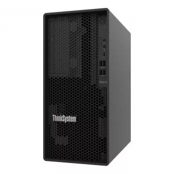 Lenovo ThinkSystem ST45 V3 7DH5 bokštinis serveris - AMD EPYC 4124P 12 branduolių, 16GB DDR5 ECC, 8x 3.5 colio ne karšto keitimo skyriai, be OS