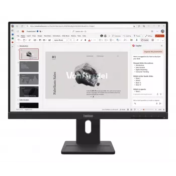 Lenovo ThinkVision E22-40 21.5 inch Full HD VA Monitor - Raven Black