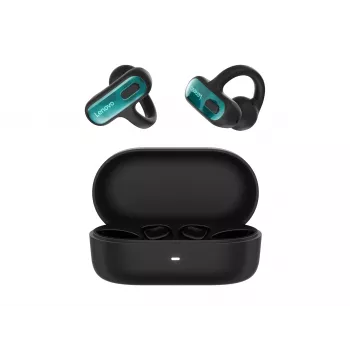 Lenovo X500 Open-Ear Clip-on Wireless Earbuds – Bluetooth 5.3, IPX5, 28h Battery, Black