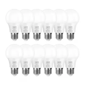 LEPRO 100089-WW-EU-12 LED lemputė E27 A60 8,5W (60W atitikmuo) 806 lm 2700K šiltai balta 180° 12 vnt. pakuotė