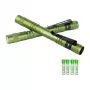 LEPRO 120023L-GN-2 LED žibintuvėlis, 2 vnt., 1000 liumenų, su reguliuojamu fokusu, IPX4 atsparus vandeniui, 5 režimai, CREE XPE, juodos spalvos
