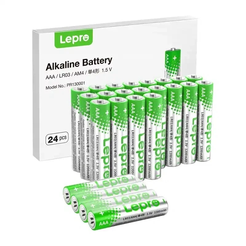 LEPRO 130001-24 AAA R3 šarminės baterijos, 24 vnt. pakuotė