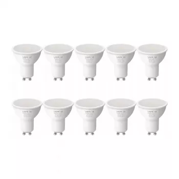 LEPRO 200081-WW-EU-10 GU10 LED lemputė, 4,5 W (atitinka 50 W), 345 lm, 2700 K šiltai balta, 100° spindulio kampas, nedimmable, 10 vnt. pakuotė