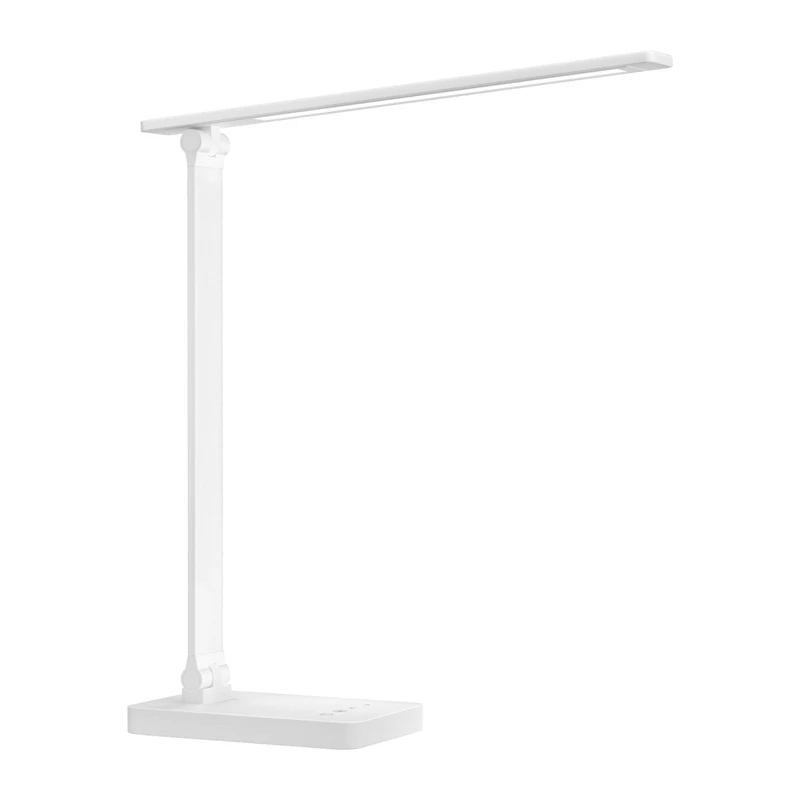 LEPRO 310003 LED stalinė lempa, 700 lm, 5 spalvų temperatūros, liečiamas reguliavimas, USB įkrovimo prievadas, balta