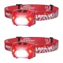 LEPRO 320014-R-2 USB įkraunamas LED žibintuvėlis ant galvos, 2 vnt., 200 liumenų, IPX4 atsparus vandeniui, 5 režimai su raudona šviesa, USB-C įkrovimas, reguliuojamas galvos dirželis