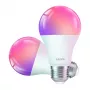 LEPRO B1-EU-2 išmanioji LED E27 Wi-Fi lemputė, 2 vnt., 9W (60W atitikmuo), 800 liumenų, reguliuojama balta 2700K-6500K + 16 milijonų RGB spalvų, pritemdoma, veikia su Alexa ir Google Assistant