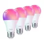 LEPRO B1-EU-4 E27 Wi-Fi LED lemputės, 4 vnt., 9W (60W atitikmuo), 806lm, šilta balta 2700K, reguliuojamo ryškumo, išmaniosios namų sistemos su Alexa ir Google Assistant