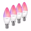 LEPRO BC1-EU-4 C37 RGBCW Wi-Fi LED lemputė E14 4.5W 400lm keičiama balta + RGB protinga žvakės formos lemputė