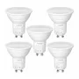 LEPRO GU10 LED lemputė 4,5W (50W atitikmuo), 345 lm, dienos šviesos balta 5000K, 100° spindulio kampas, nedimnuojama, 5 vnt. rinkinys