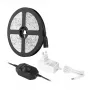 LEPRO PR4100067-DW-EU 5m šiltos baltos šviesos LED juostos rinkinys su reguliuojamu 3000K SMD 2835 juostos apšvietimu, 12V 24W 1200lm, 3M lipniu sluoksniu, nuosekliu reguliatoriumi, maitinimo šaltiniu, IP20