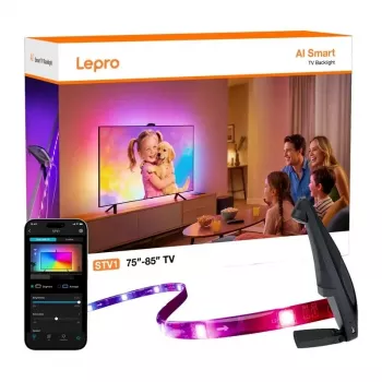 Lepro STV1 Wi-Fi LED juosta 5m – RGB išmanus apšvietimas, suderinama su Alexa ir Google Assistant