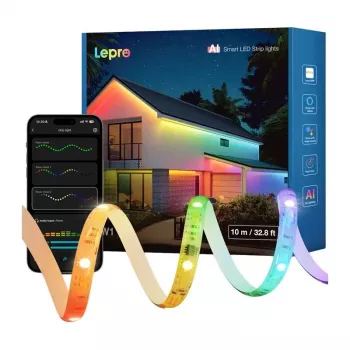 Lepro SW1 10m Wi-Fi Bluetooth RGBIC LED juosta