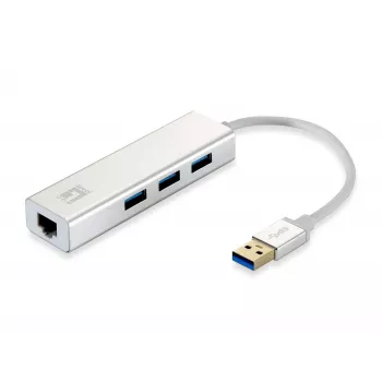 LevelOne Gigabit Adapter USB-A 3.0 to RJ45 + 3x USB-A 3.0 1Gbps