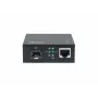 LevelONE GVM-2000 Smart Gigabit RJ45 į SFP medijos keitiklis, suderinamas su 19 colių stovo montavimu, 10/100/1000 Mbps