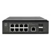 LevelOne pramoninis PoE+ jungiklis 8x 2.5G PoE, 2x 1G, 2x 10G SFP+ Uplinks, nevaldomas, DIN bėgelis, IP30