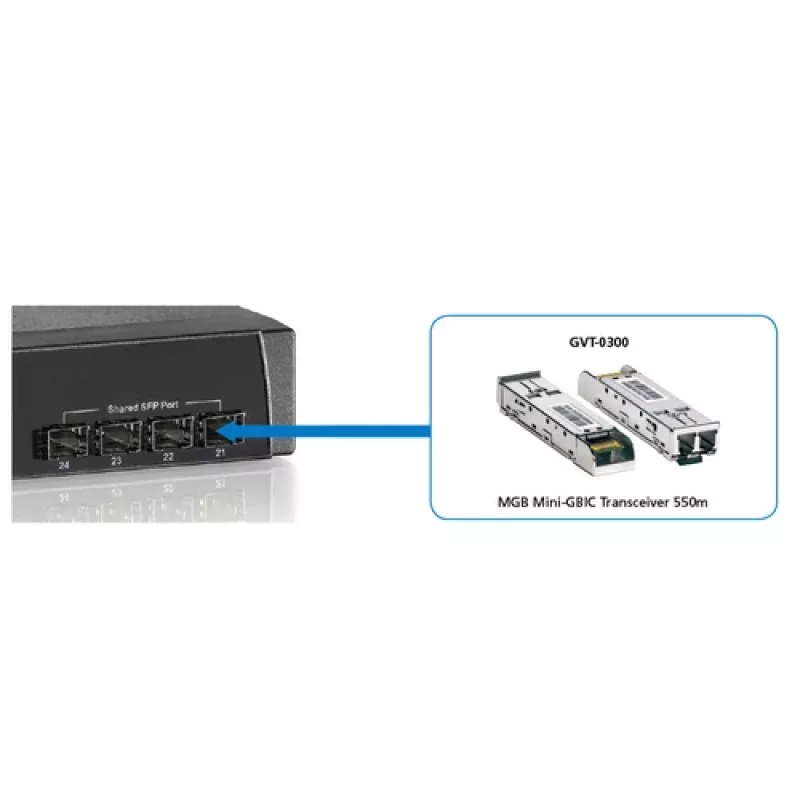 LevelOne SFP siųstuvas-imtuvas 1.25Gbps MM Duplex LC 850nm 550m