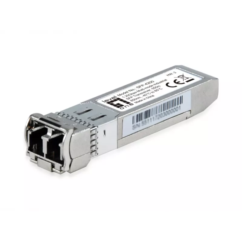 LevelOne SFP siųstuvas-imtuvas 1.25Gbps, daugiamodis, dvipusis LC, 850nm, 550m