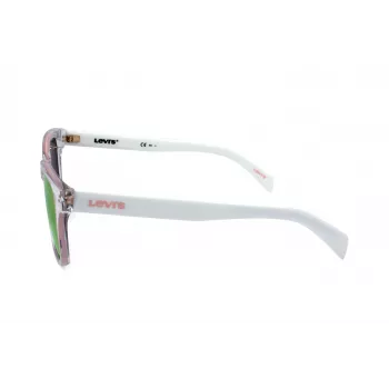 LEVI'S LV-1002-S-900 Unisex stačiakampiai akiniai nuo saulės juodi/pilki 53mm