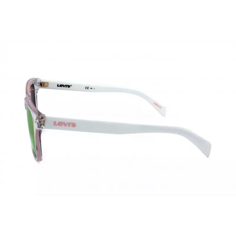LEVI'S LV-1002-S-900 Unisex stačiakampiai akiniai nuo saulės juodi/pilki 53mm